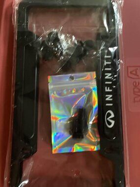 Infiniti 2Pack License Plate Frames with 4 Screw Caps